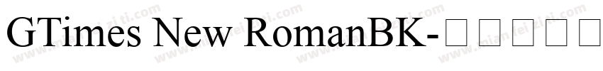 GTimes New RomanBK字体转换